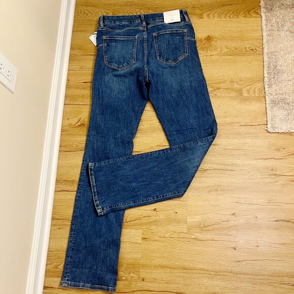 NWT Zara The Contour Bootcut Jeans Mid Wash Blue Size 10 - Picture 3 of 7